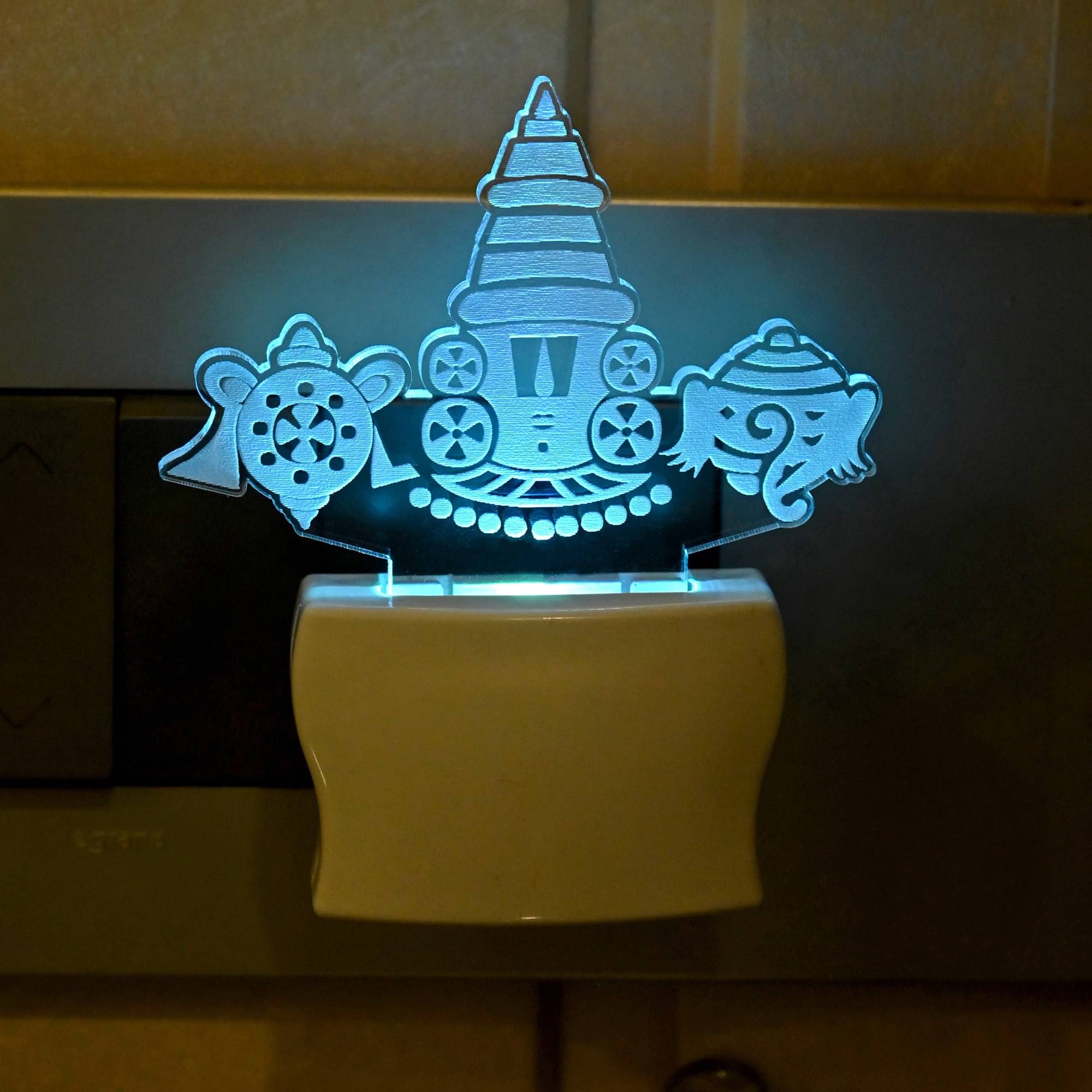    			AFAST Tample  Night Lamp White - Pack of 1