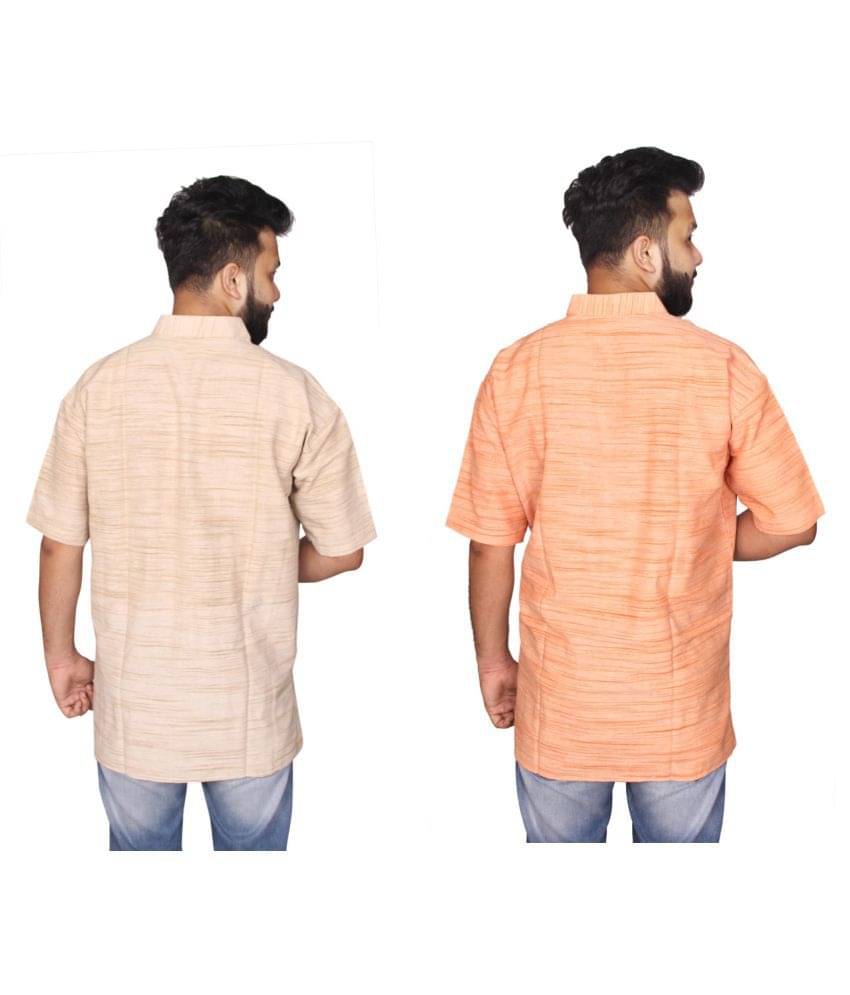     			DESHBANDHU DBK Multi 100 Percent Cotton Kurta Pack of 2