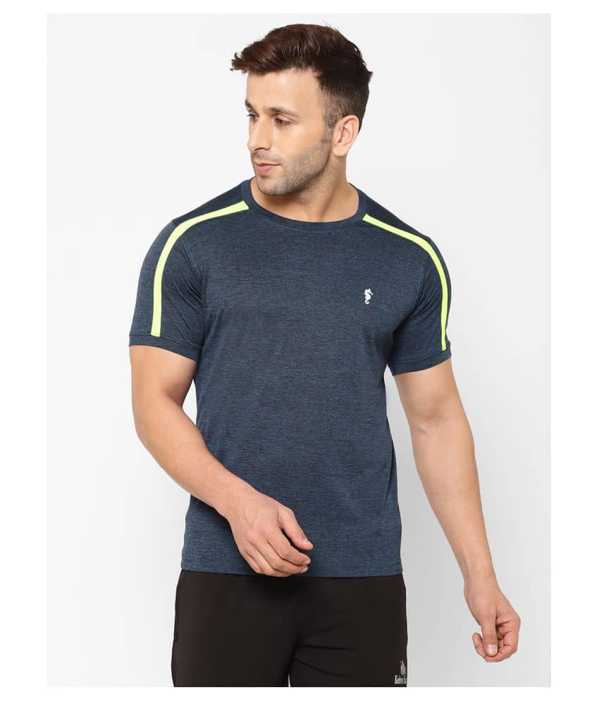 EPPE - Blue Polyester Regular Fit Men's Sports T-Shirt ( Pack of 1 )