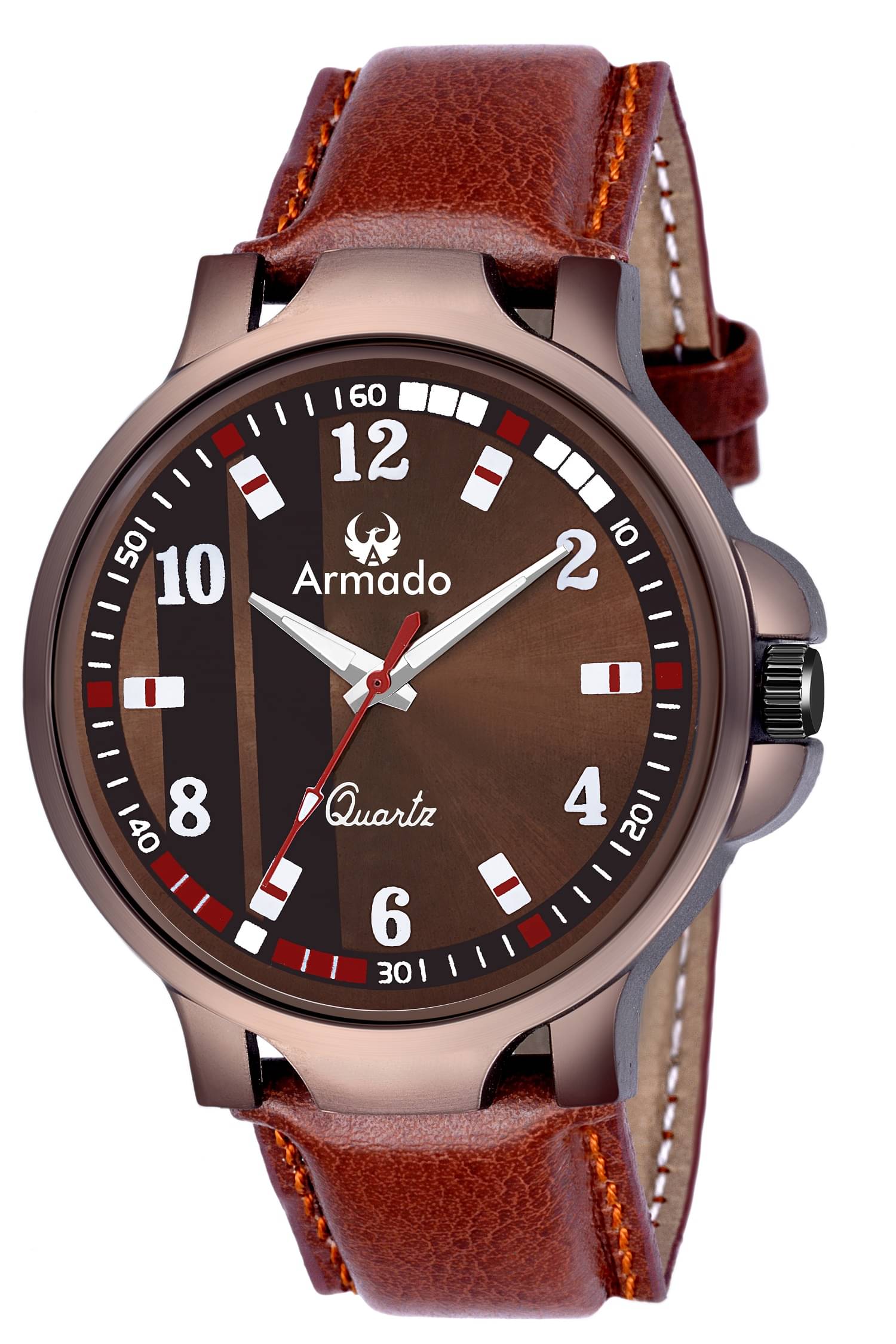     			Armado - Brown Leather Analog Men's Watch