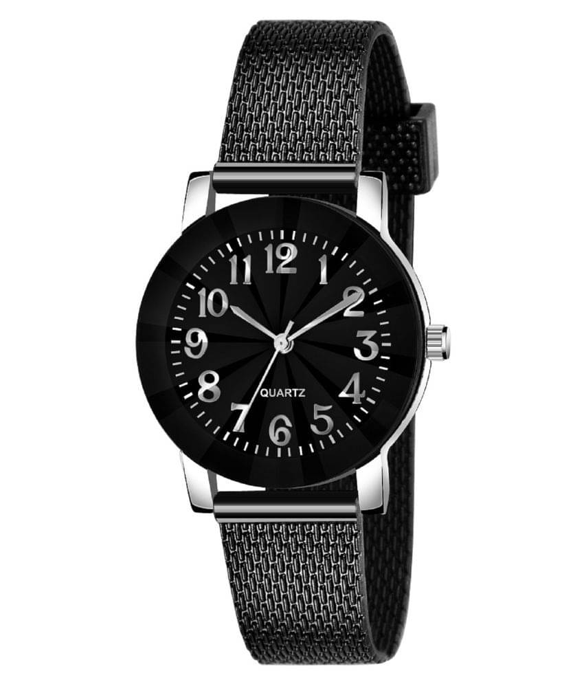     			DECLASSE - Black Silicon Analog Womens Watch