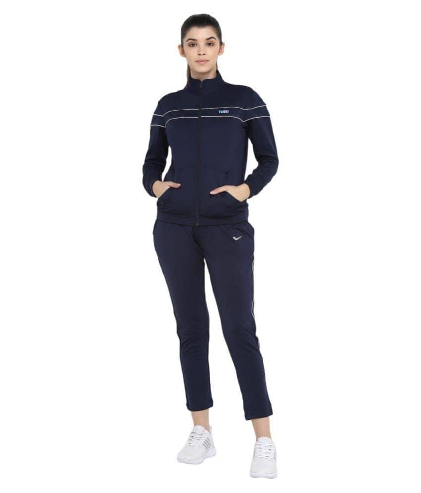 YUUKI Navy Polyester Color Blocking Tracksuit YUUKI Navy Polyester Color Blocking Tracksuit