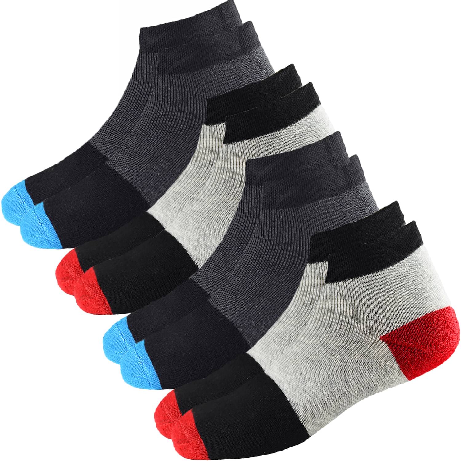     			hicode Multi Ankle Length Socks Pack of 4