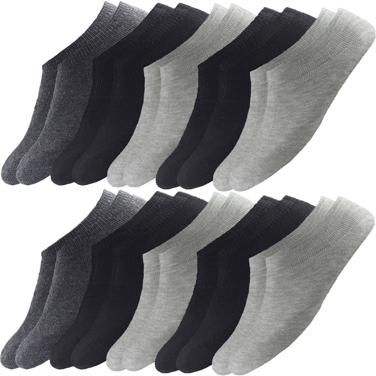 hicode - Cotton Men's Solid Multicolor Low Cut Socks ( Pack of 10 ) hicode - Cotton Men's Solid Multicolor Low Cut Socks ( Pack of 10 )