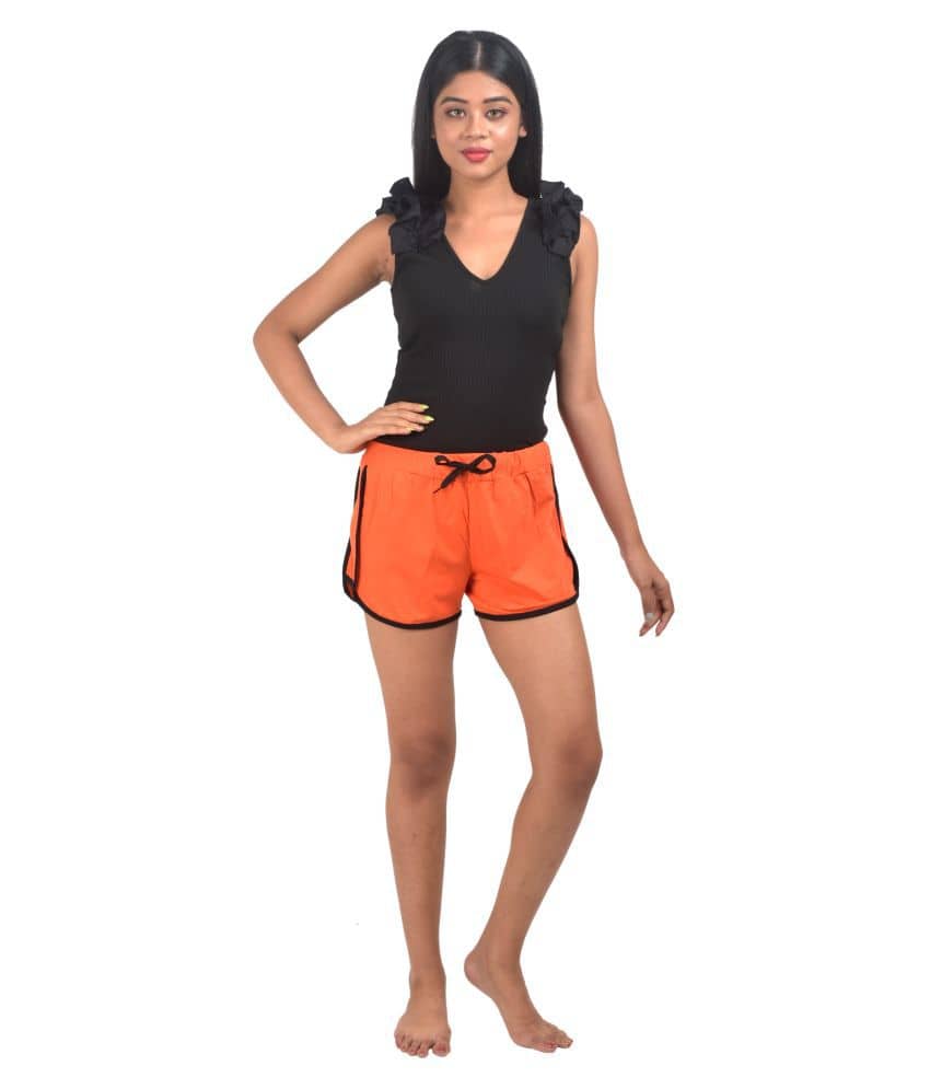 powermerc Cotton Hot Pants - Orange