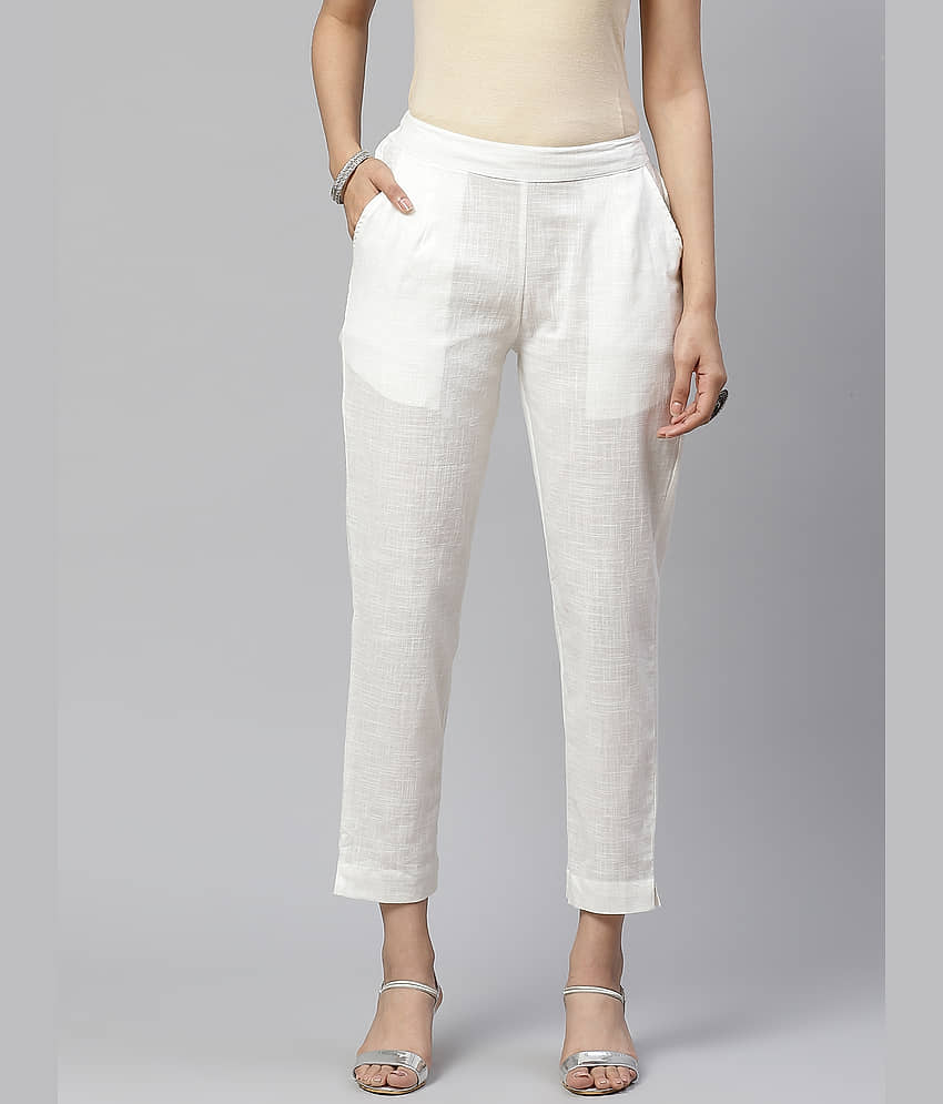 Divena Cotton Casual Pants - Trousers | Buy online on ZillyBuy