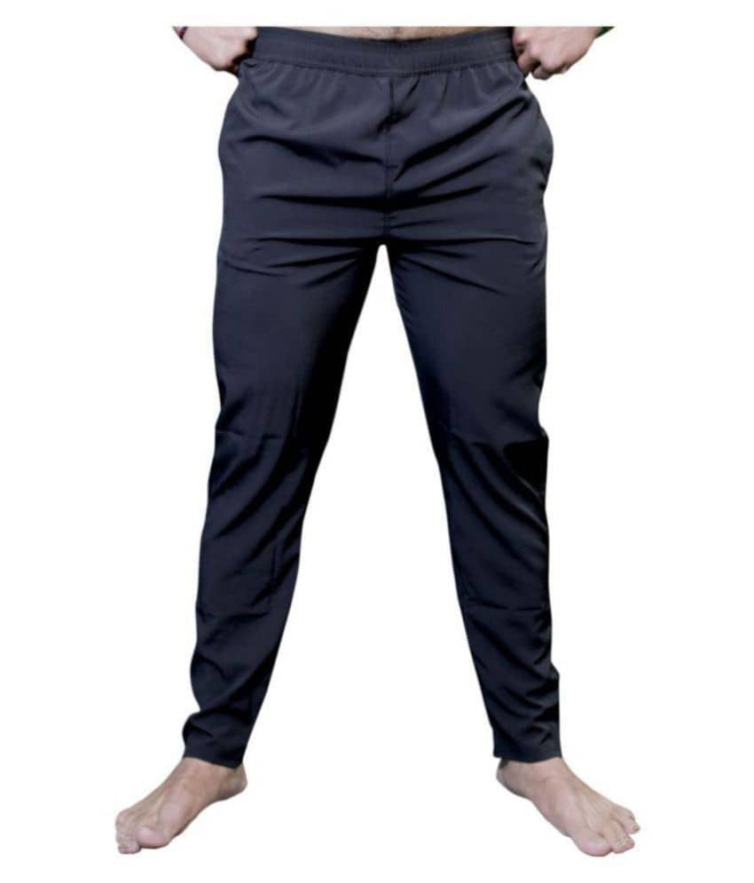 RANBOLT - Black Polyester Men's Sports Trackpants ( Pack of 1 ) - Track Pants | Buy online on ZillyBuy