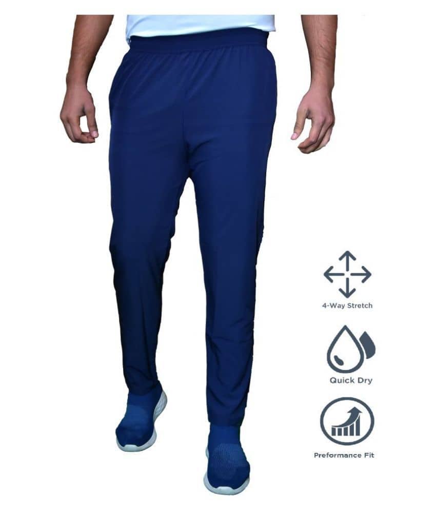RANBOLT - Blue Polyester Men's Sports Trackpants ( Pack of 1 ) - Track Pants | Buy online on ZillyBuy