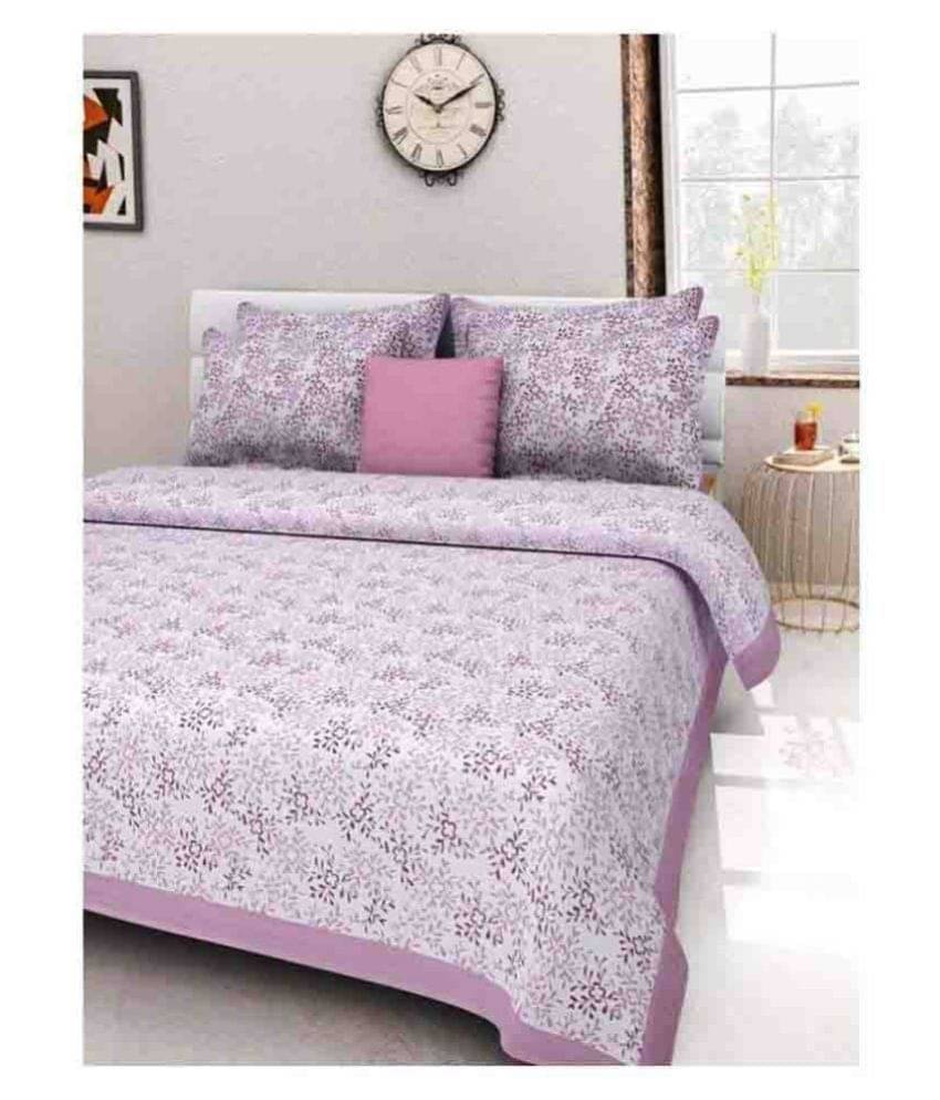     			Uniqchoice Cotton Double Bedsheet ( White )
