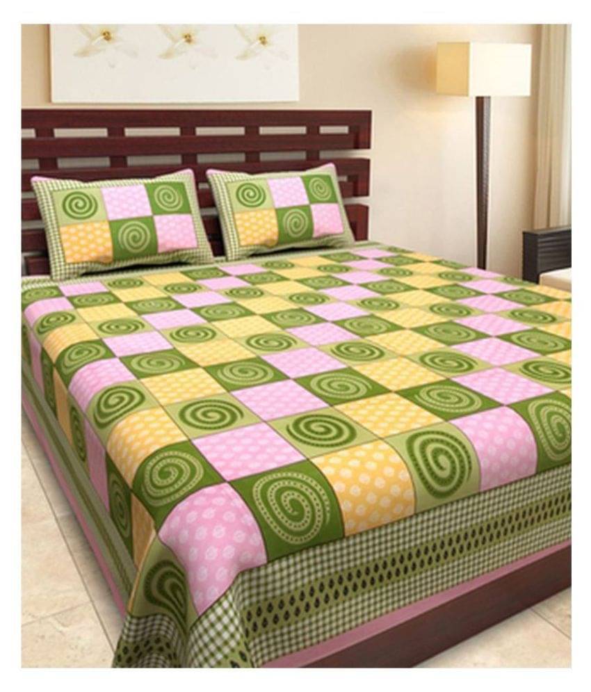     			Uniqchoice Cotton Double Bedsheet ( Assorted )