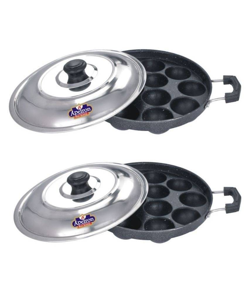     			APEIRON Appam black Non-Stick Aluminum Chetty Pan 27 cm 1000 mL