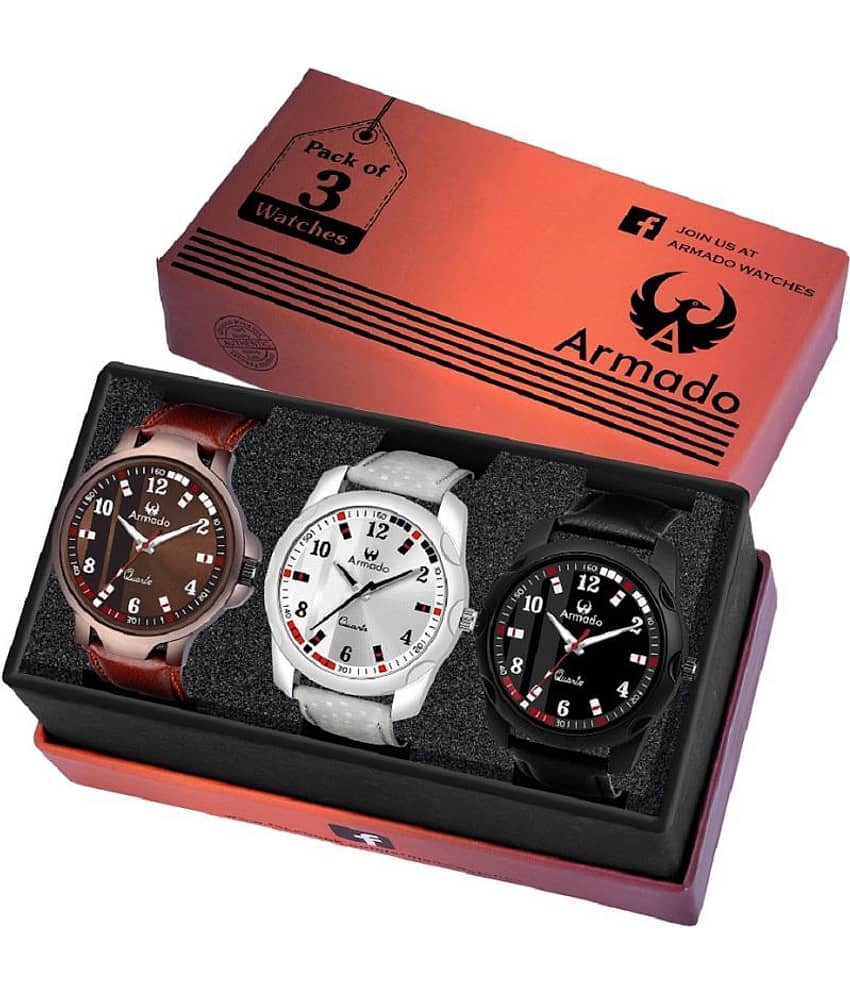 Buy Grandson G-619 Attractive Set of Watches Combo for Men And