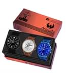 ARMADO 5706 CLASSIC COMBO OF 3 RUBBER STRAP ANALOGUE WATCHES FOR MEN AND BOYS