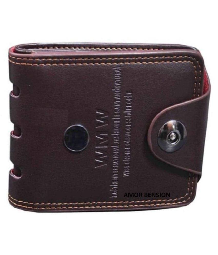     			Amor Benison Faux Leather Brown Fashion Regular Wallet