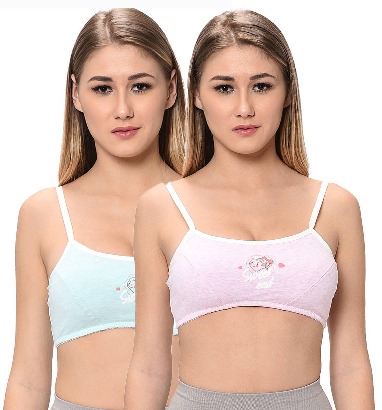Elina Multi Color Cotton Solid Sports Bra Elina Multi Color Cotton Solid Sports Bra