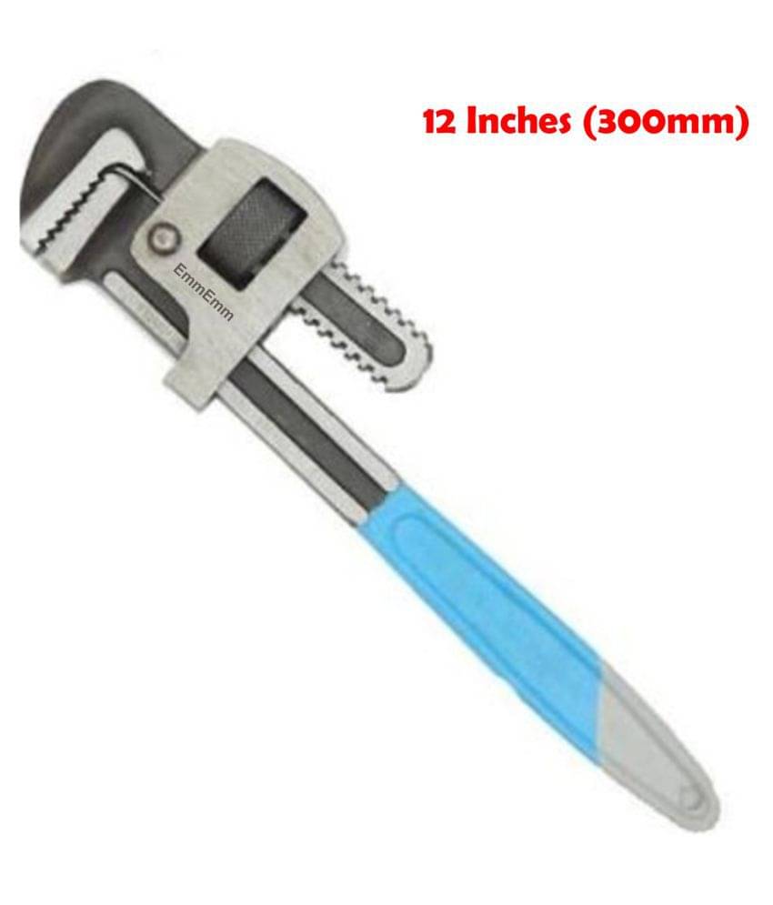 EmmEmm Heavy Duty 12 Inch Drop Forged Pipe Wrench EmmEmm Heavy Duty 12 Inch Drop Forged Pipe Wrench