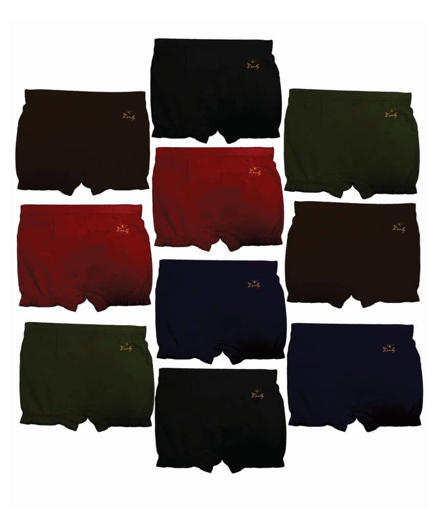 HAP Pack of 10 Cotton Bloomers For Girls ( Multi )