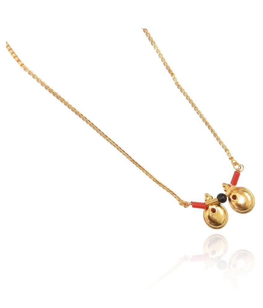 SHANKHRAJ MALL GOLD PLATED LAXMI DESIGN NECKLACE MANGALSUTRA WOMEN-100353 SHANKHRAJ MALL GOLD PLATED LAXMI DESIGN NECKLACE MANGALSUTRA WOMEN-100353