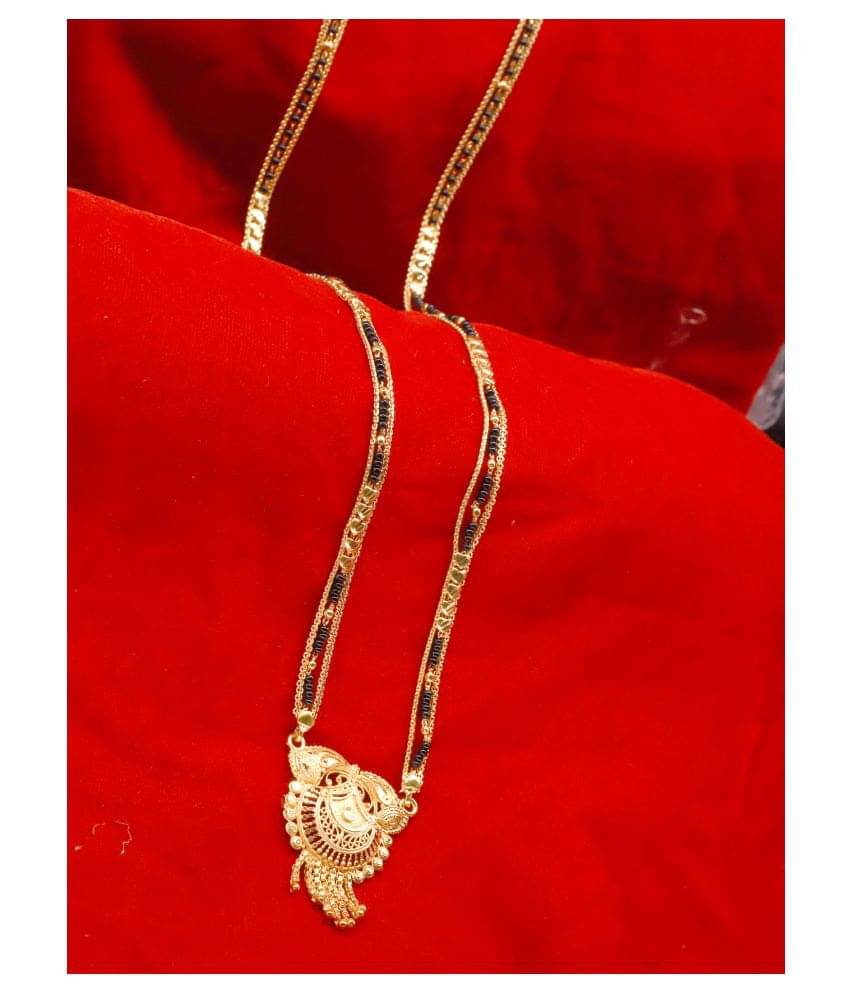     			shankhraj mall - Golden Mangalsutra ( Pack of 1 )