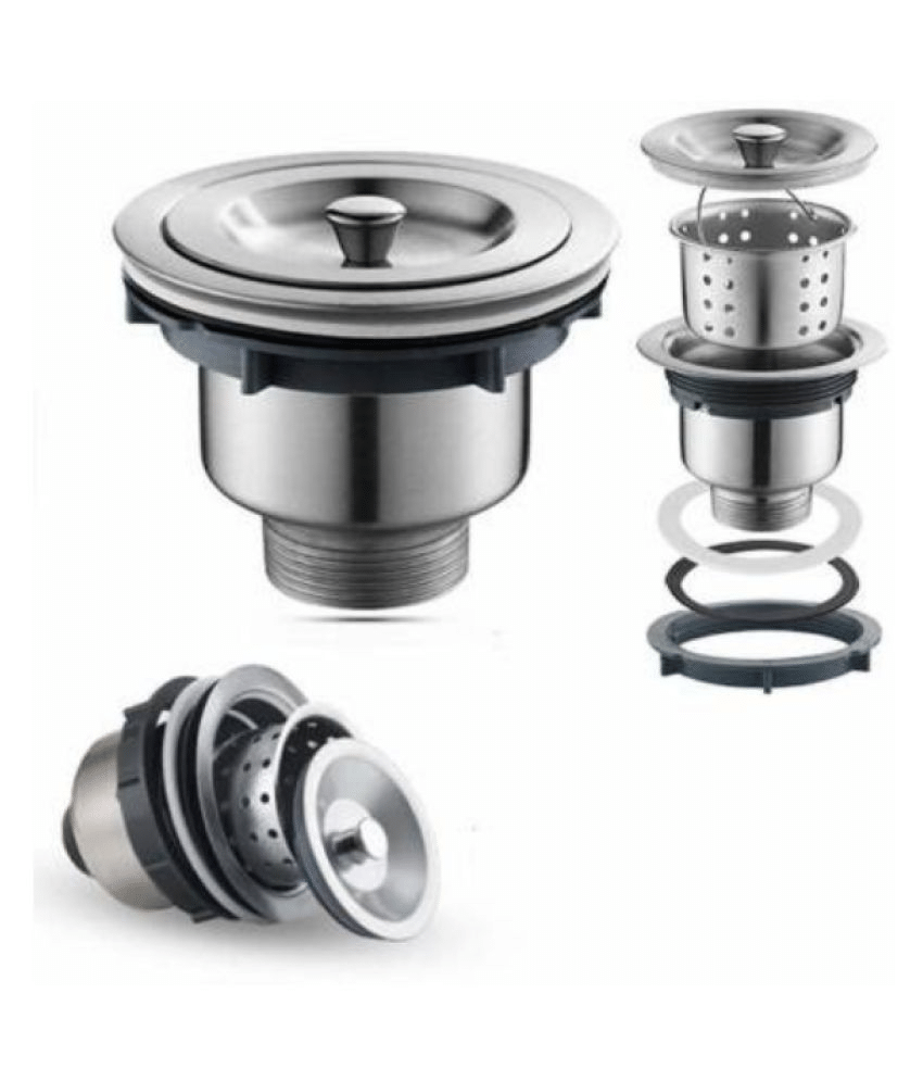     			Strength - Stainless Steel 304 Grade 4" Inch Sink Waste Coupling Sink jali / Bucket Type For Kitchen Wash Basin Drain - ( Pack of 1 Pcs )