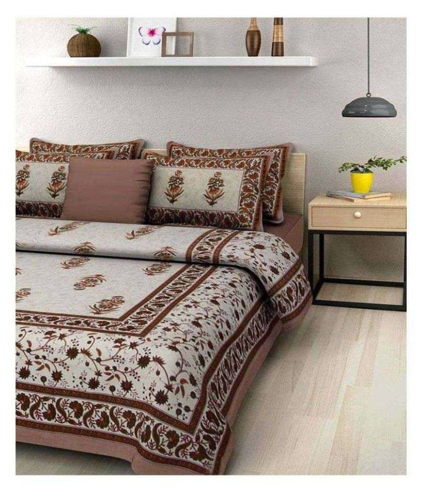    			Uniqchoice Cotton Double Bedsheet ( Assorted )