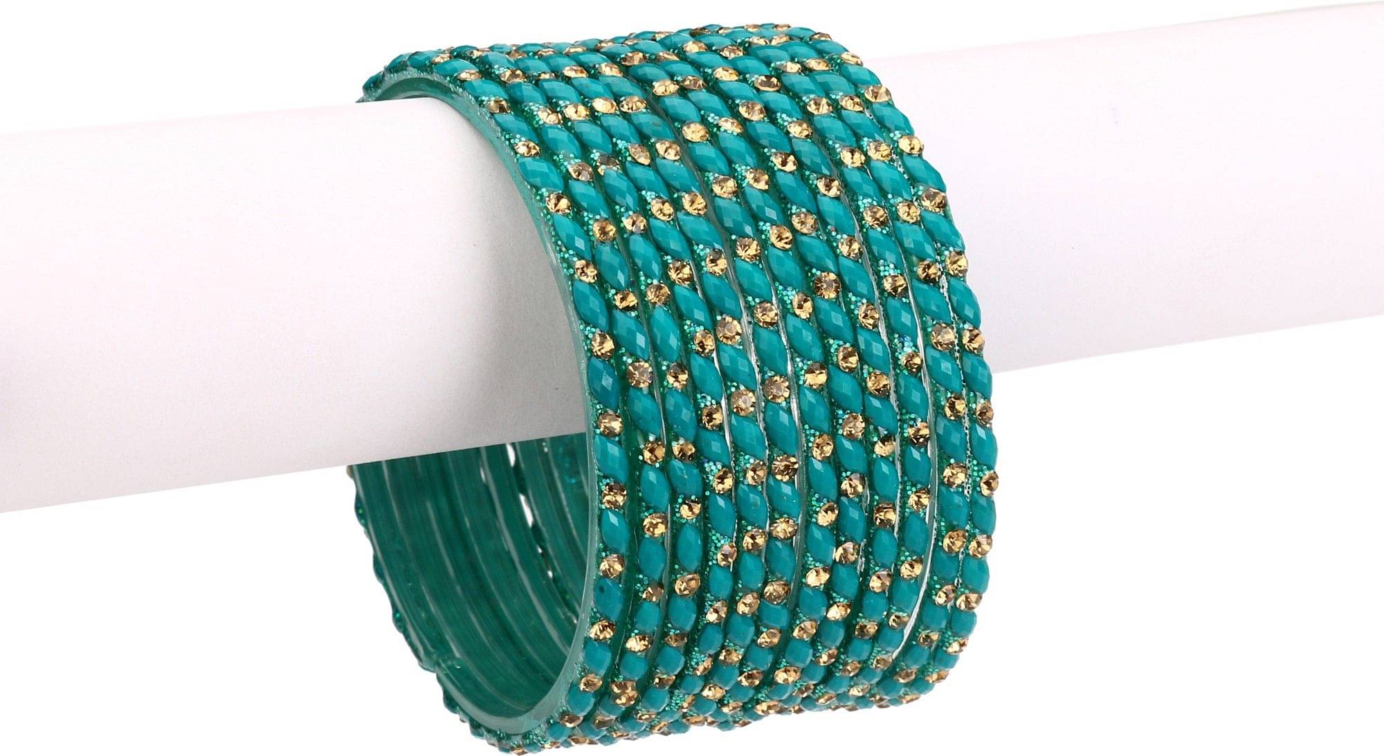 Afast Bangle Party Set Fully Ornamented With Colorful Beads & Crystal With Safety Box-EG_2.6 Afast Bangle Party Set Fully Ornamented With Colorful Beads & Crystal With Safety Box-EG_2.6