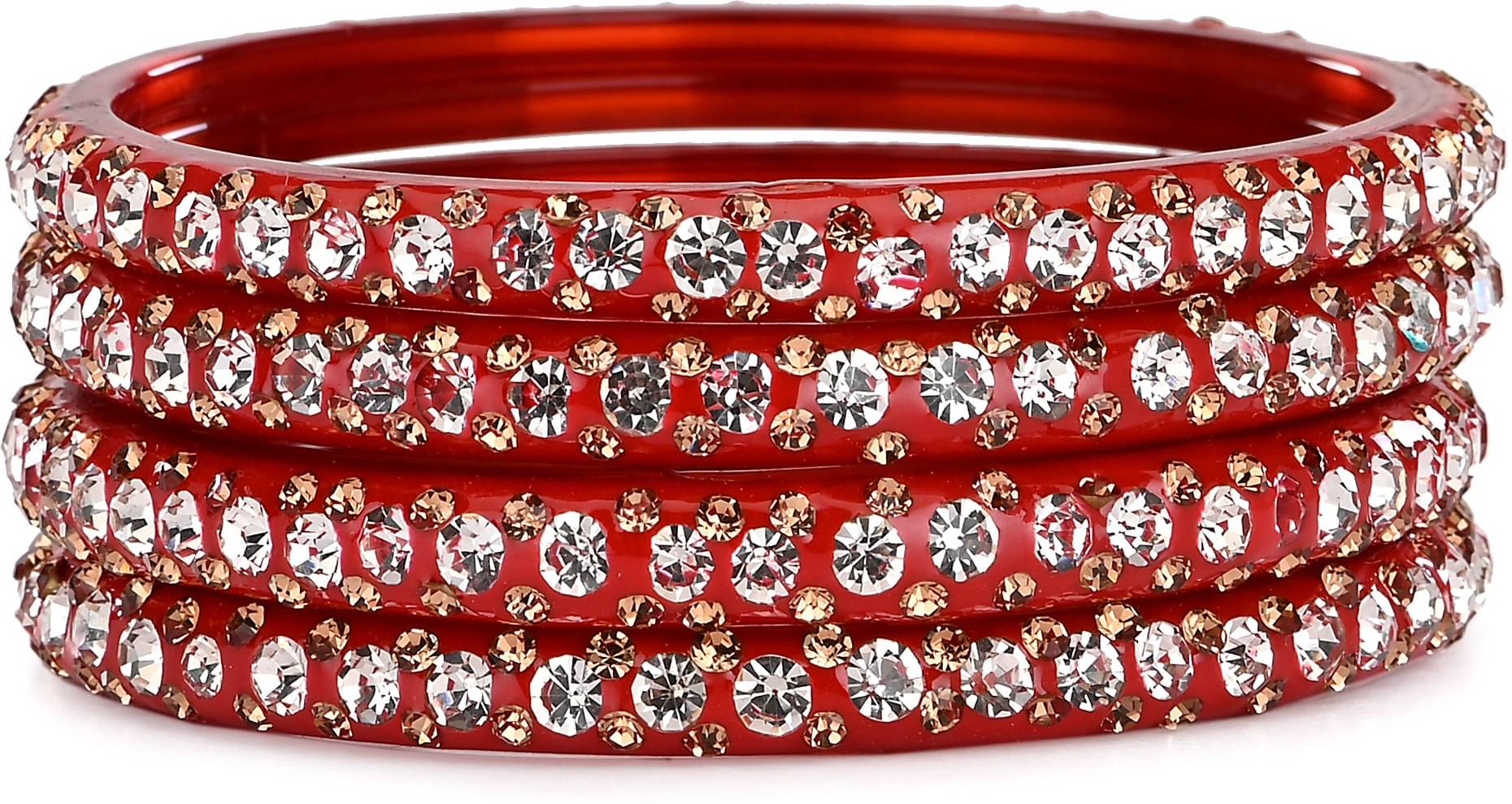 Afast Designer Bridal Glass Bangle/ Kada Set For Party Marriage, And Function, Ornamented, Colorful -S14_2.4     			Afast Designer Bridal Glass Bangle/ Kada Set For Party Marriage, And Function, Ornamented, Colorful -S14_2.4