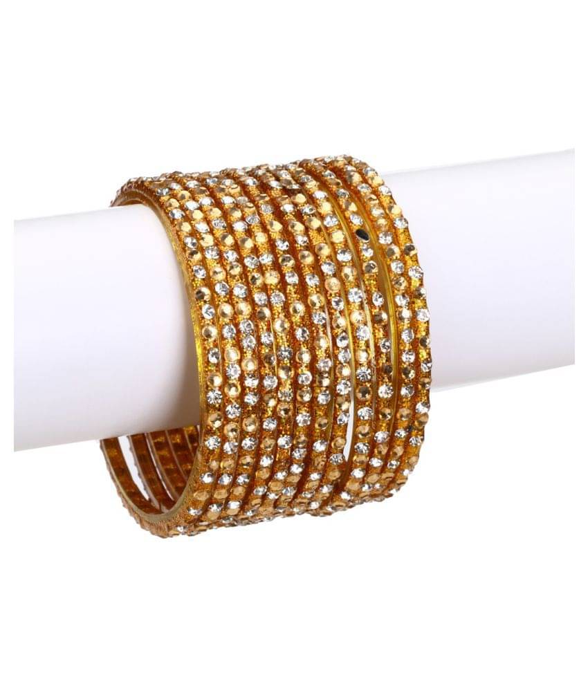 Afast Designer Set Of Bangle/ Kada For Party And Daily Use, Glass, Ornamented-DK31 Afast Designer Set Of Bangle/ Kada For Party And Daily Use, Glass, Ornamented-DK31