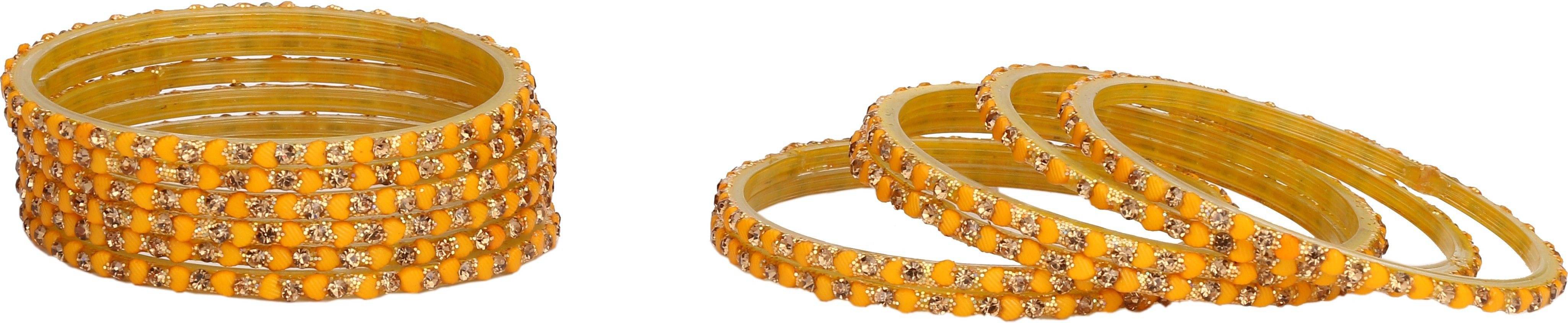    			Afast Designer Set Of Bangle/ Kada For Party And Daily Use, Glass, Ornamented-DK110