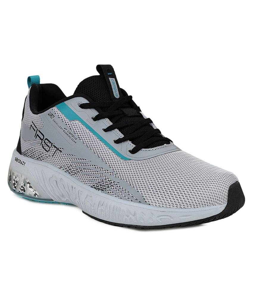     			Campus FIRST Grey Men's Sports Running Shoes