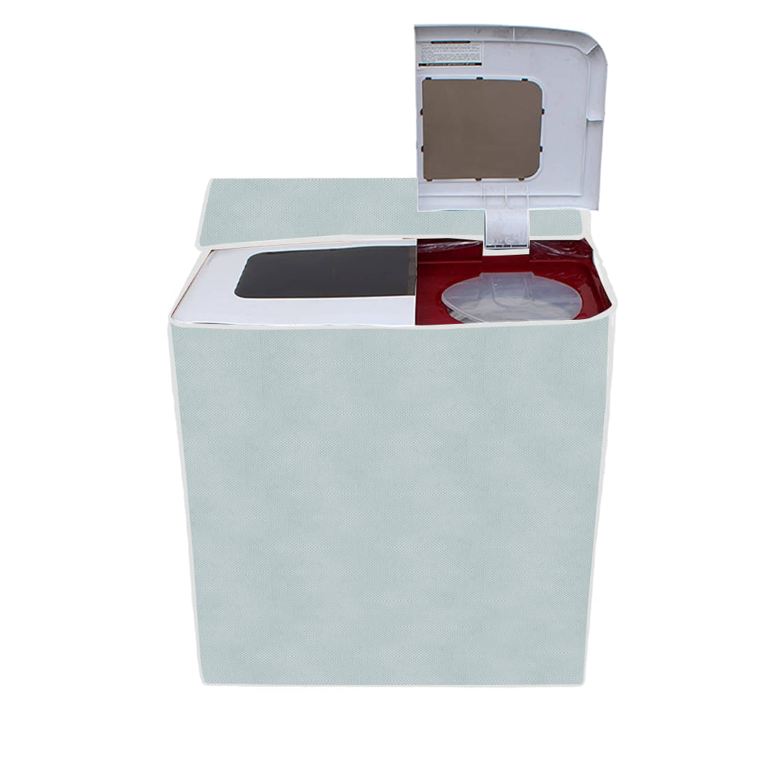     			PrettyKrafts Single Polyester Gray Washing Machine Cover for Others Semi-Automatic