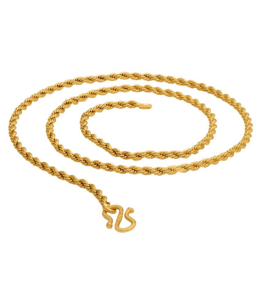 shankhraj mall Gold Plated Chain ( Set of 1 )