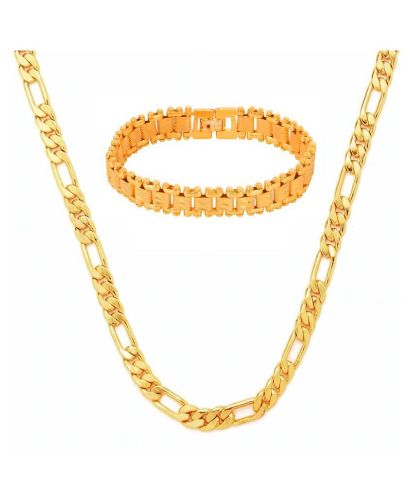     			Jewar Mandi Gold Plated Chain ( Set of 1 )