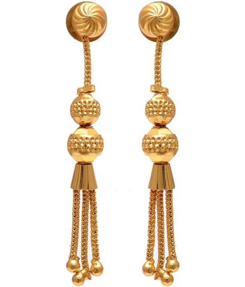 Mohit Jewellers - Yellow Drop Earrings ( Pack of 1 ) - Earrings | Buy online on ZillyBuy