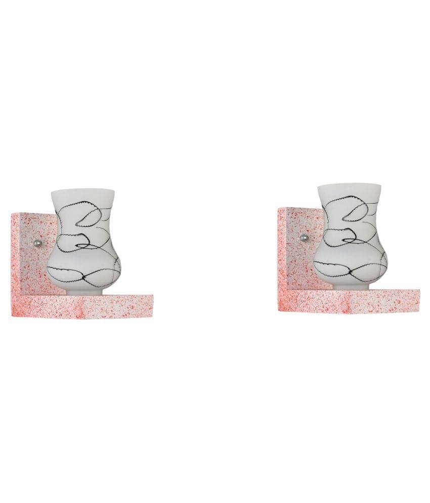     			AFAST Decorative Wall Lamp Light Glass Wall Light Multi - Pack of 2