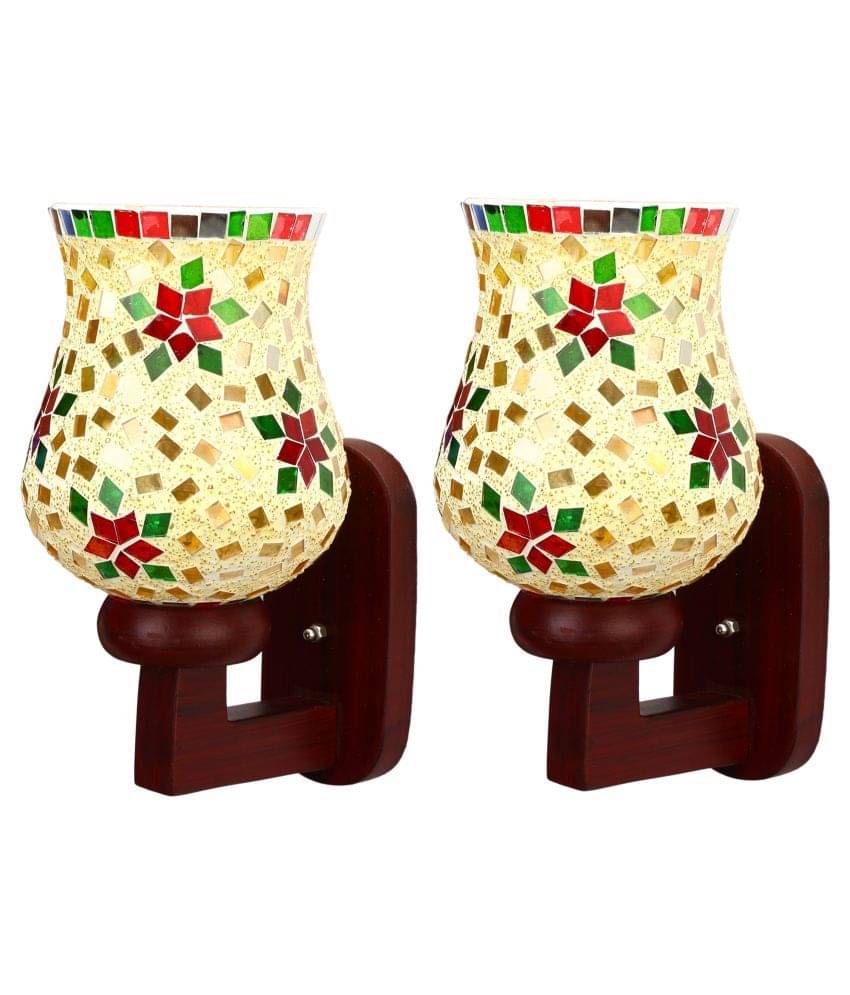     			AFAST Decorative Wall Lamp Light Glass Wall Light Multi - Pack of 2