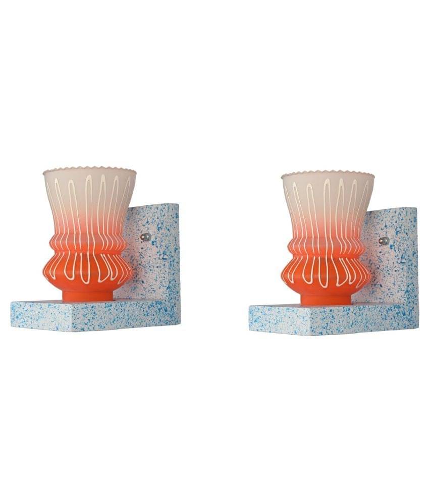     			AFAST Decorative Wall Lamp Light Glass Wall Light Multi - Pack of 2