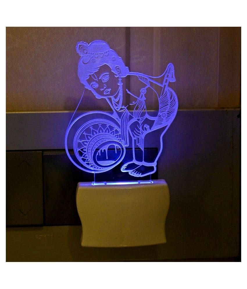 AFAST Makanchor Krishna Night Lamp White - Pack of 1 AFAST Makanchor Krishna Night Lamp White - Pack of 1