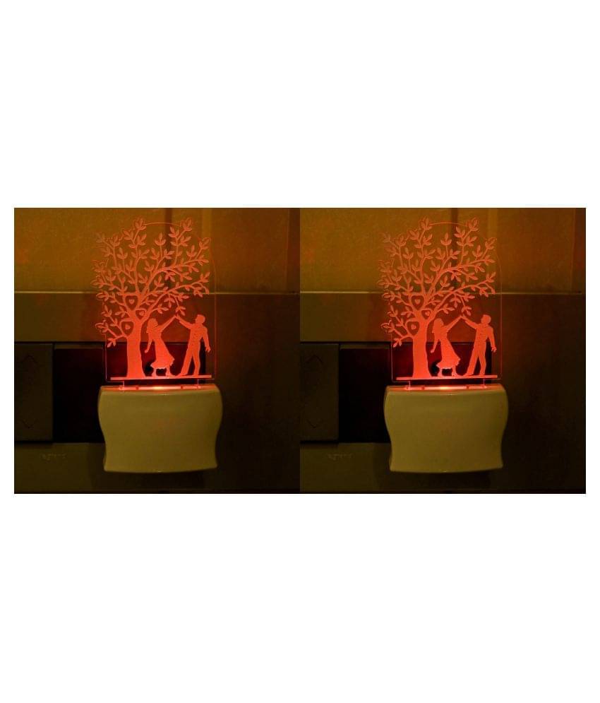     			AFAST Night Lamp Acrylic Table Lamp - Pack of 2