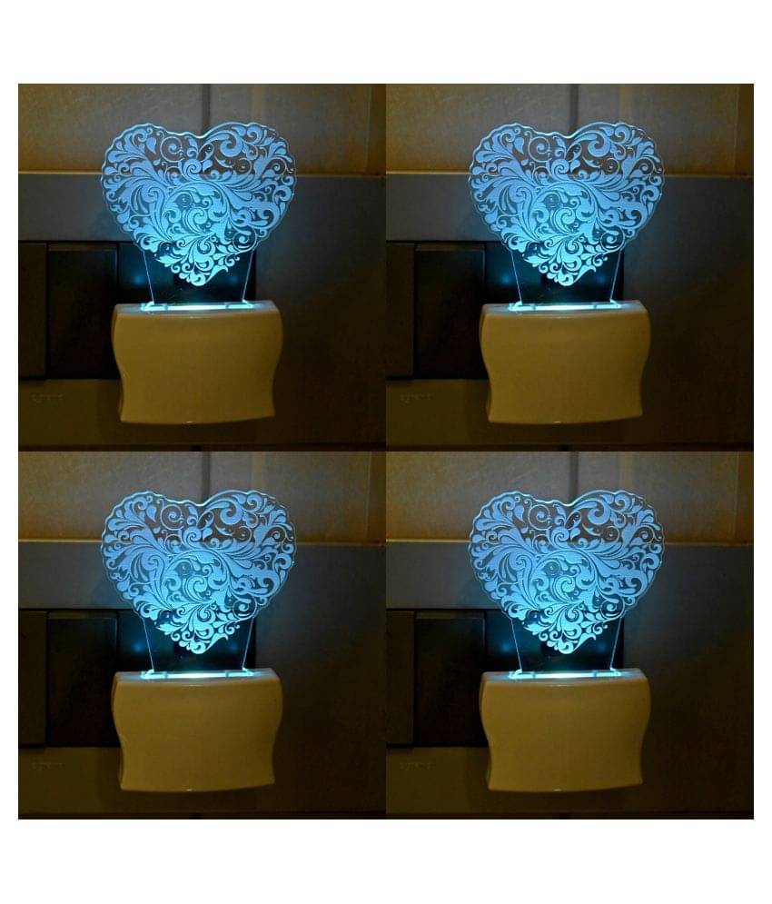     			AFAST Night Lamp Acrylic Table Lamp - Pack of 4
