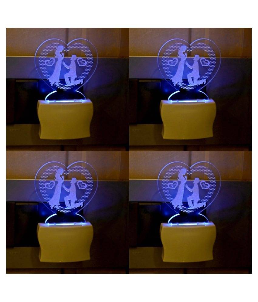 AFAST Night Lamp Acrylic Table Lamp - Pack of 4 AFAST Night Lamp Acrylic Table Lamp - Pack of 4