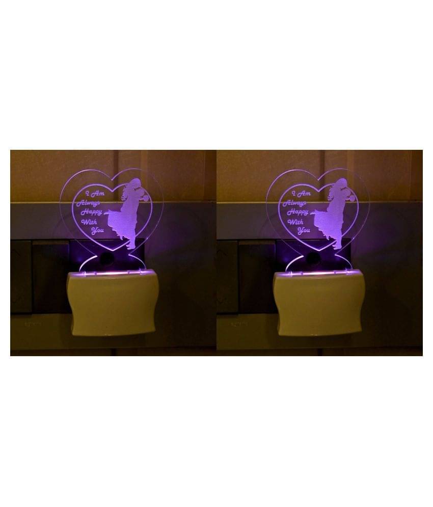 AFAST Night Lamp Acrylic Table Lamp - Pack of 2 AFAST Night Lamp Acrylic Table Lamp - Pack of 2