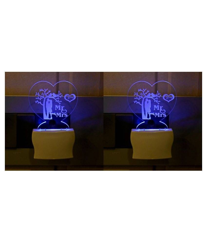     			AFAST Night Lamp Acrylic Table Lamp - Pack of 2