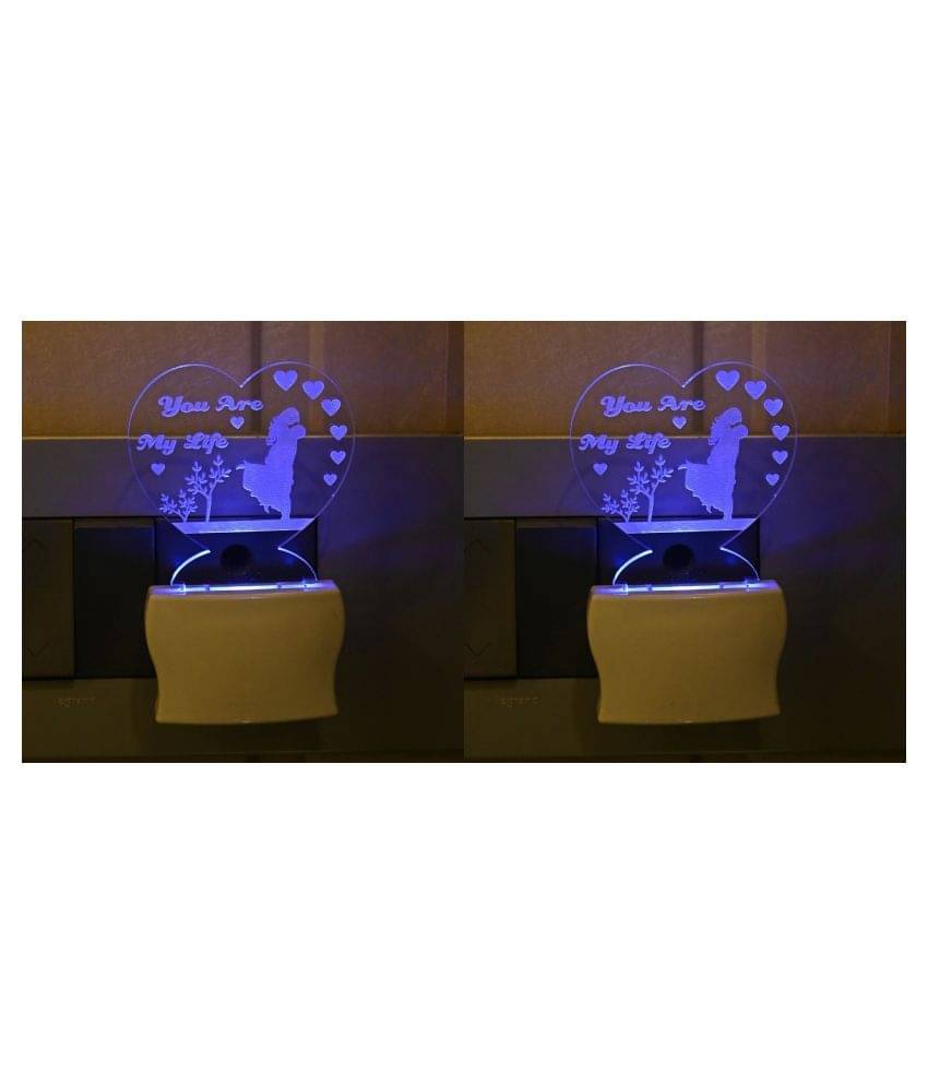 AFAST Night Lamp Acrylic Table Lamp - Pack of 2 AFAST Night Lamp Acrylic Table Lamp - Pack of 2