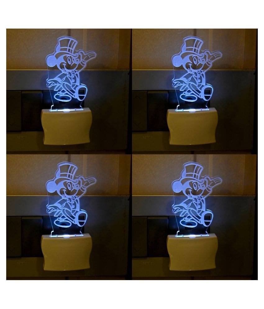 AFAST Night Lamp Acrylic Table Lamp - Pack of 4 AFAST Night Lamp Acrylic Table Lamp - Pack of 4