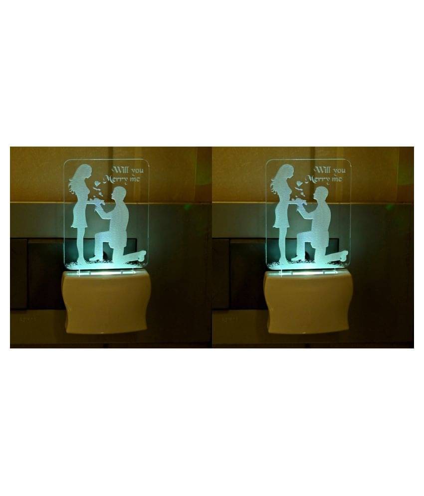 AFAST Night Lamp Acrylic Table Lamp - Pack of 2 AFAST Night Lamp Acrylic Table Lamp - Pack of 2