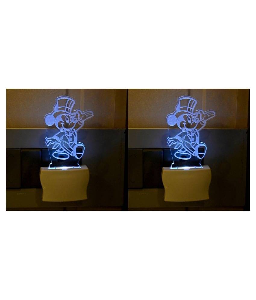     			AFAST Night Lamp Acrylic Table Lamp - Pack of 2
