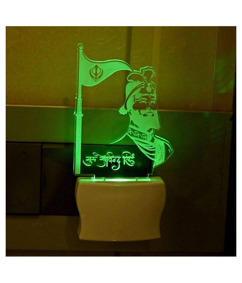 AFAST The Guru Govind Singh  Night Lamp White - Pack of 1     			AFAST The Guru Govind Singh  Night Lamp White - Pack of 1