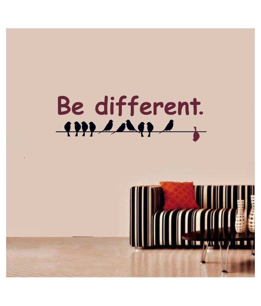Asmi Collection Be Different Motivational Quotes Wall Sticker ( 30 x 85 cms ) Asmi Collection Be Different Motivational Quotes Wall Sticker ( 30 x 85 cms )