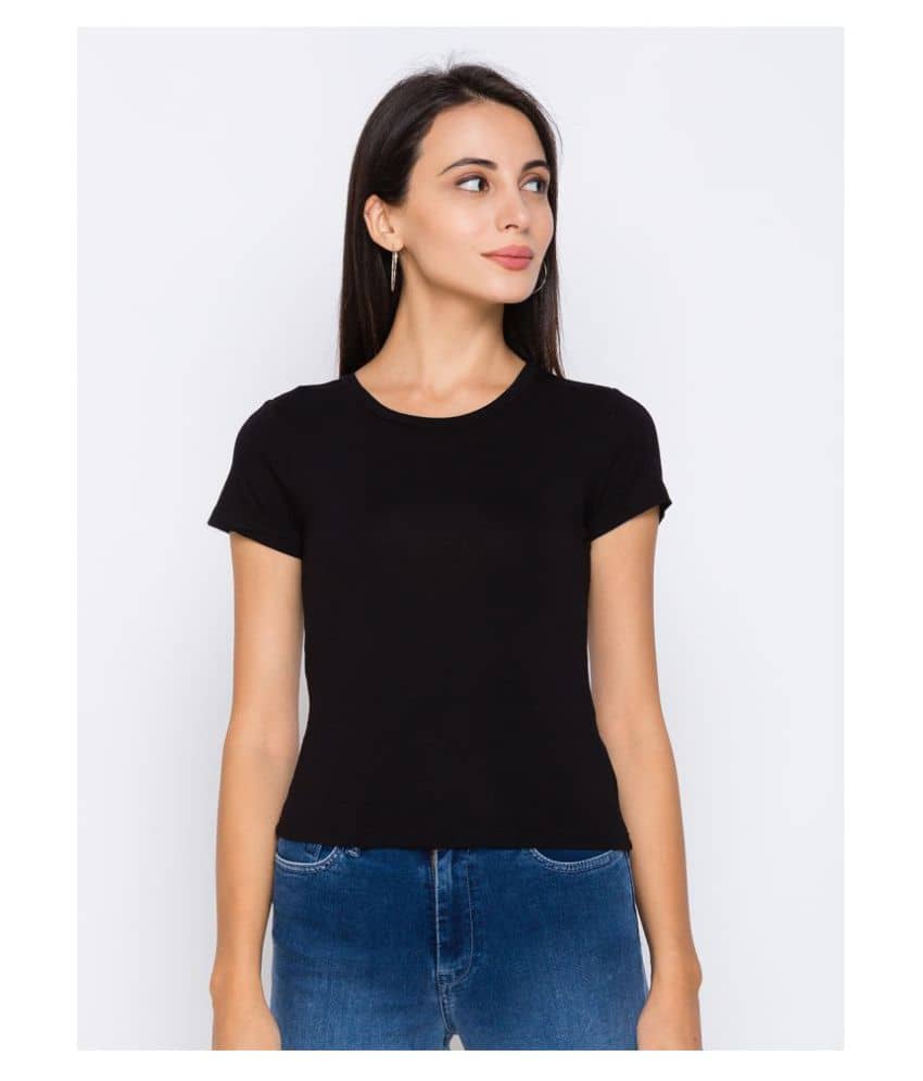 Globus Viscose Black T-Shirts